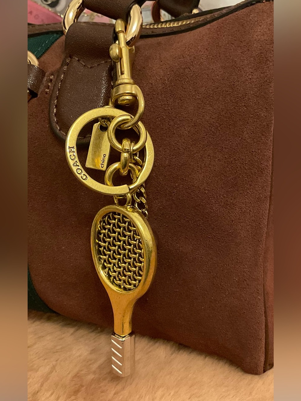 Tennis Racket Bag Charm / Keychain